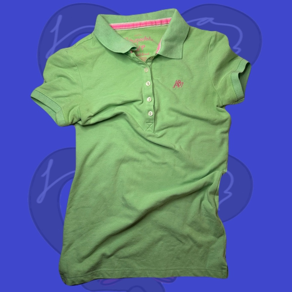 Pistachio Aeropostale Short Sleeve Polo